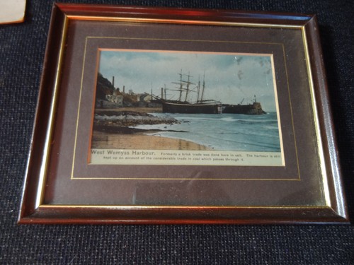 West wemyss harbour - wemyss, framed