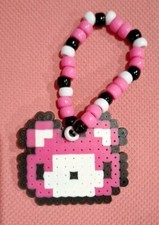Gloomy Bear Pink Pony Perler