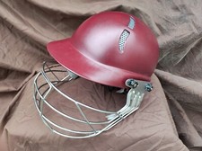 Cricket Helmet, One Size Fits All, Adjustable, Maroon