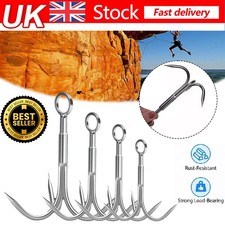 Grappling Hook 3Claw Climbing Hook Stainless Steel Grapnel Hook Small/Large NEW