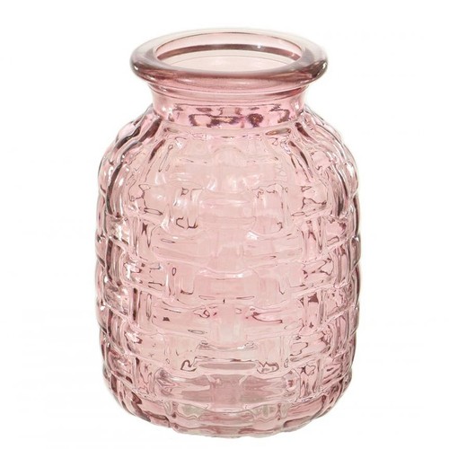 Textured woven bulb pink - woven,