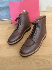 Grenson  Grover Brown Leather Commando Sole Mens Boot Size Uk 10
