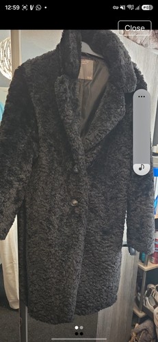 Papaya black faux fur - papaya, button