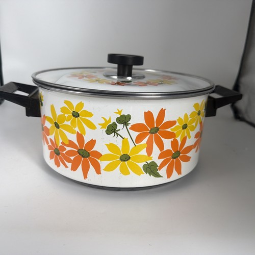 Vintage enamel pan - enamel,