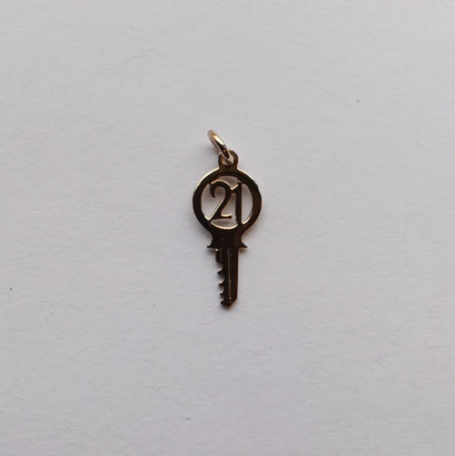 9ct gold small 21st birthday - small,