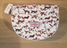 Cath Kidston Mini Sketchbook Dogs Keyring & Saddle Bag Oystershell Set *BNWT*