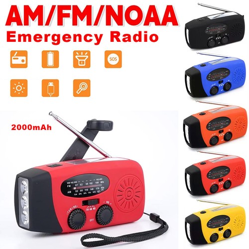 Hand crank emergency solar - emergency,