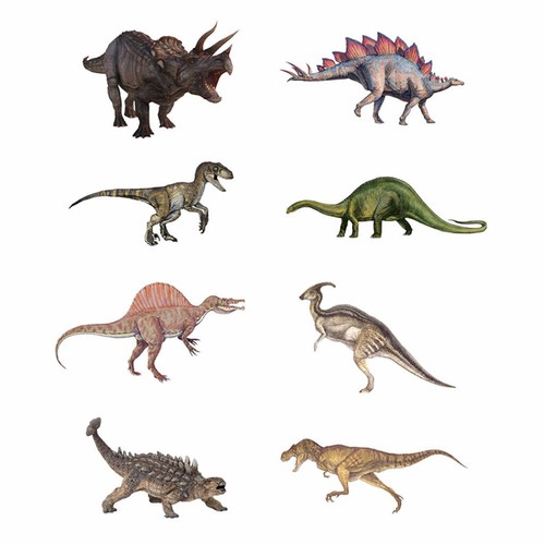 Set dinosaur iron on - set, 8