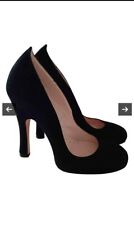 Agent Provocateur Vivienne Westwood shoes Black suede heels New Size 5 /38