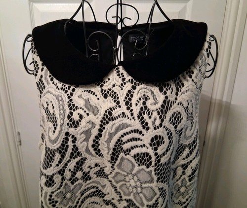 Top shop smock embroided white - shop,