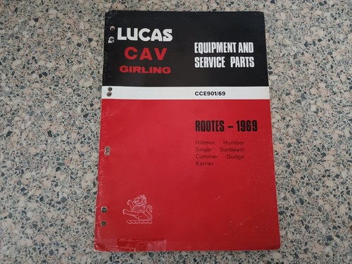 Lucas parts book hillman - book,