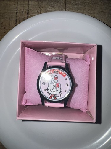 Pink cartoon cat kids watch - kids,