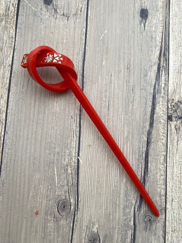 Kanzashi kimono red knot - kimono,