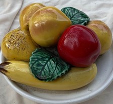 Vintage Ceramic Pottery Fruit Bowl Centre Piece