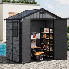 5x3-8x6ft Plastic Shed Outdoor