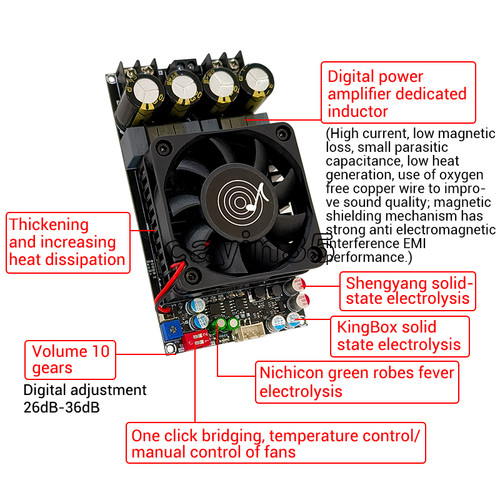 300wx2 600w digital amplifier - 300wx2,