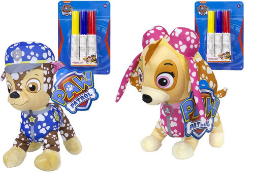 Paw patrol doodle pups plush - patrol,