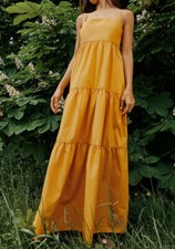 Zara Mustard Cotton Poplin