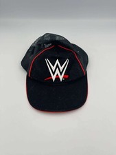 WWE Wrestling Hat Baseball Cap One Size Black Snapback Black / Red