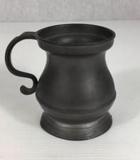 Antique Pewter Gill Measure
