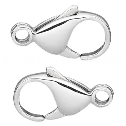 10mm silver plated lobster - silver,