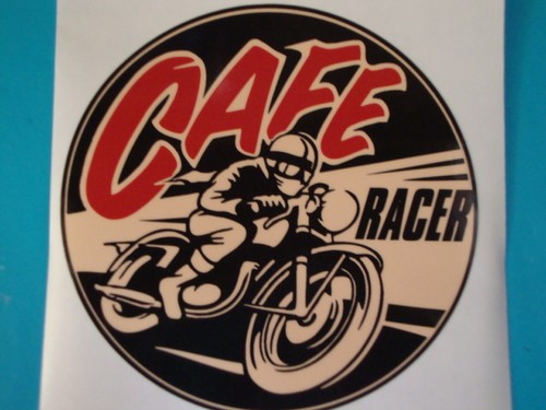 Cafe racer stickers - racer,