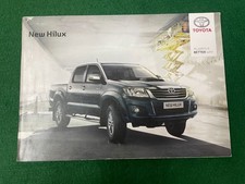 TOYOTA NEW HILUX SALES BROCHURE 2012 55 PAGES SINGLE CAB EXTRA CAB DOUBLE CAB