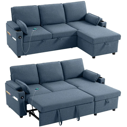 Corner sofa bed - sofa, l