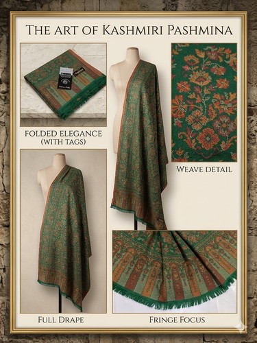 100 pure pashmina - wool, shawl