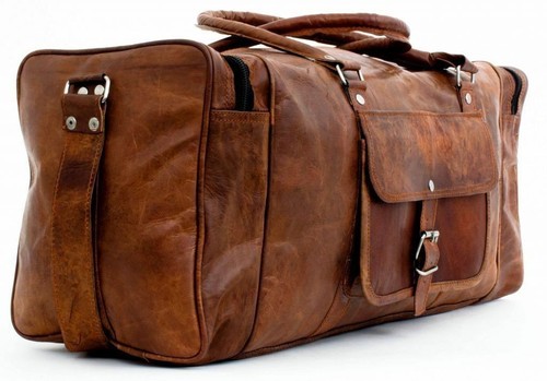 Vintage handmade goat leather - goat,