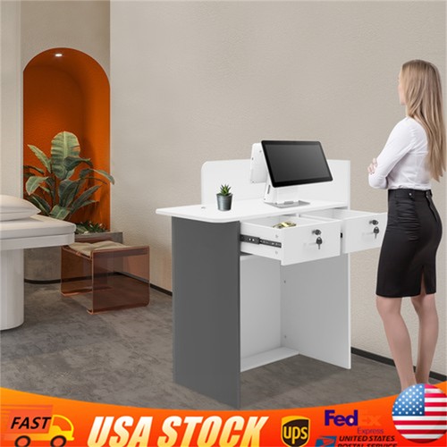 Modern front desk reception - front,
