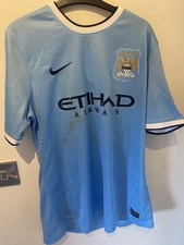 Match Worn Micah Richards Manchester City 13/14 shirt unwashed Vs Newcastle 