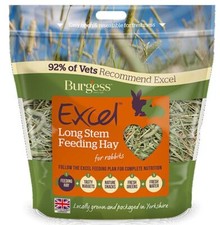 Rabbit Hay Burgess Excel Long Stem Timothy Feeding Hay Dust Extracted 1kg