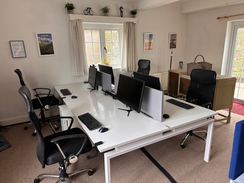 Bench desks plus another - bench,