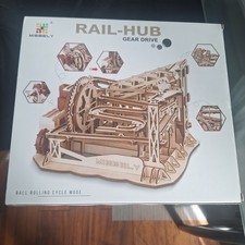 wooden marble run set