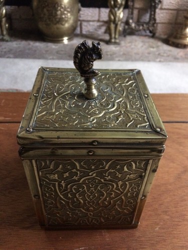 Antique wood lined - wood, brass