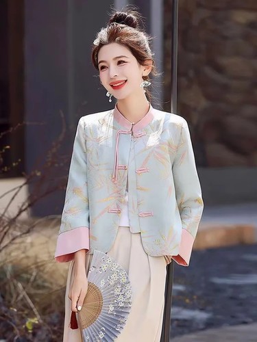 Ladies embroidered jacquard - embroidered,