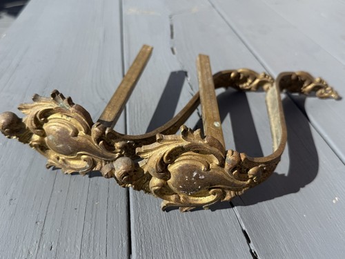 Pair antique brass rococo - antique,
