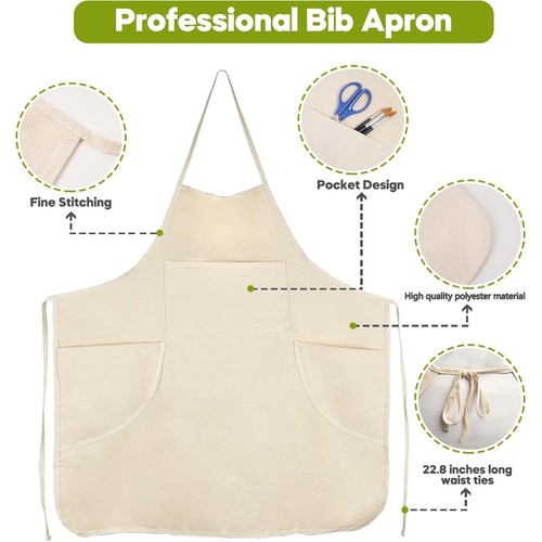 Artist apron with pockets - with, pockets,