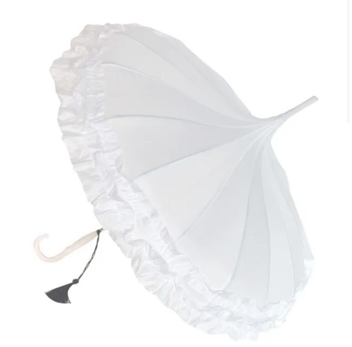 Stunning white classic - white, frilled