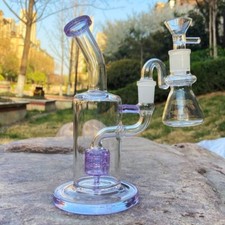 9" Purple Matrix Glass Bong