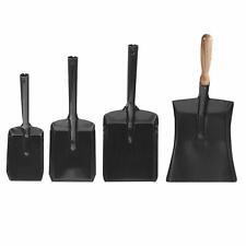 SMALL MEDIUM LARGE BLACK COAL SHOVEL FIRESIDE DUST PAN 4" 5" 9" INCH