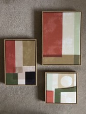 Set Of 3 Abstract Paintings