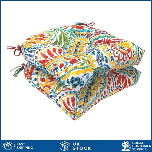 Vibrant paisley tufted wicker - paisley,