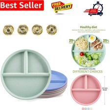Dinner Plates 4pcs Divided