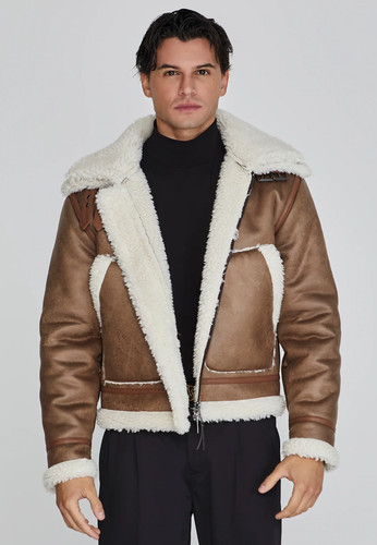 Siksilk men brown aviator - men's,