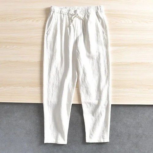 Mens cotton linen - cotton, trousers