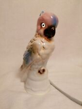 Vintage Porcelain Aroma Boudoir Lamp Budgie Bird Light. Bohemian 7"×3" 18×7.5cm