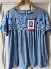 Ladies Embroidered Blue Top By