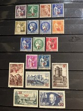 French Stamps 1941 Surcharge
